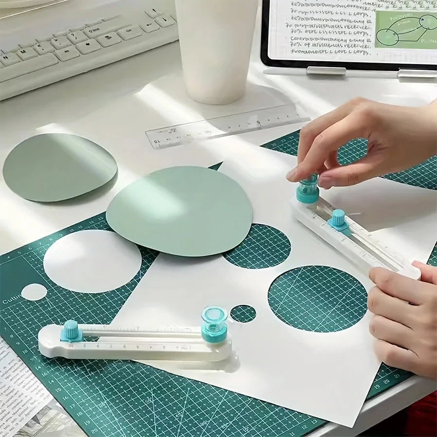 360° Adjustable Circle Cutter - Precision Scrapbooking Tool for Perfect Circular Paper Cuts - Ideal for Craft Enthusiasts，office