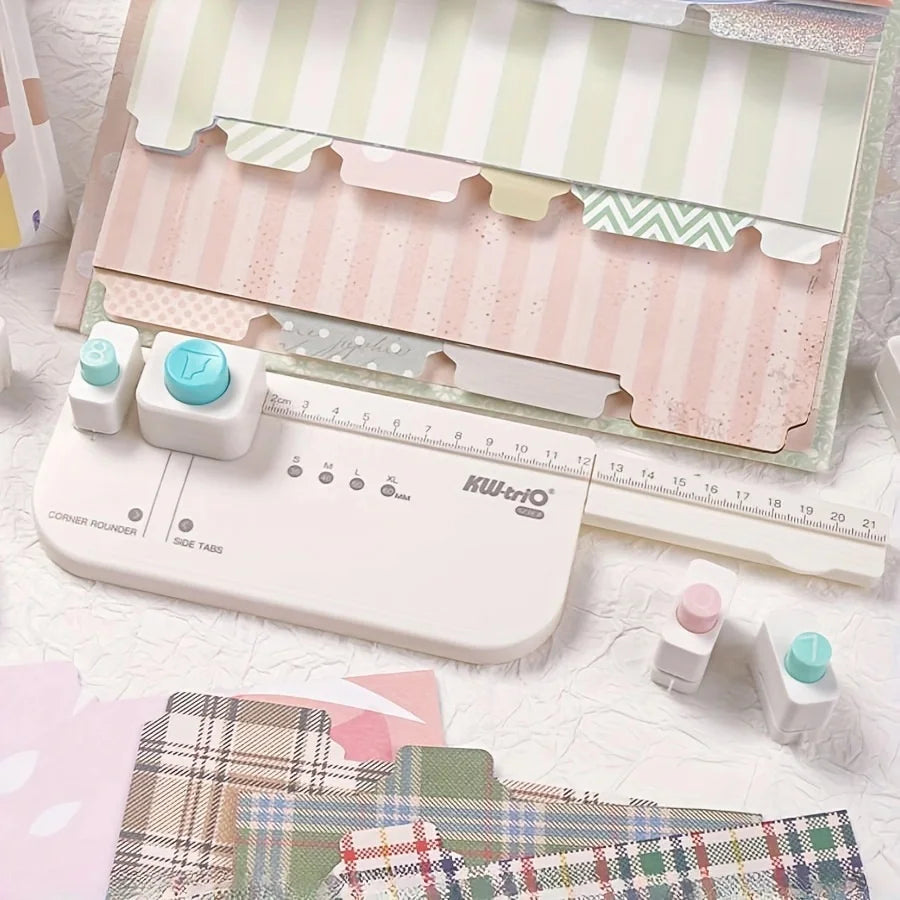 1pc divider line round corner DIY production board, multi-function divider page,DIY bookmark index tag punch - office